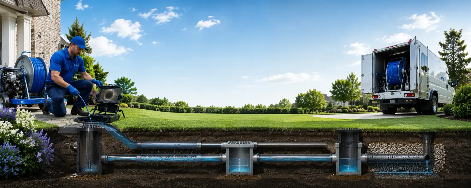 Outdoor drain cleaning information for Lincoln, CA